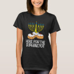 T-shirt Pour Sufganiyot Hanoukka Chanukah Pajama PJ<br><div class="desc">Ici Pour Sufganiyot Hanoukka Chanukah Pajama PJs.</div>