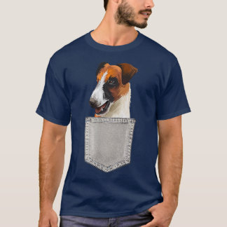 T-shirt Pour Terrier Dans Une Corbeille De Poche Pour Le P