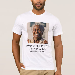 T-shirt Pour Toujours Garder La Mémoire En Vie Funérailles