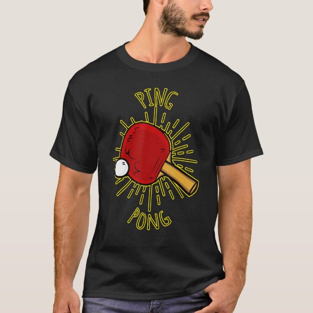 T-shirt Pour Tous Les Joueurs De Ping-Pong Fous Et De Tenn (Devant)