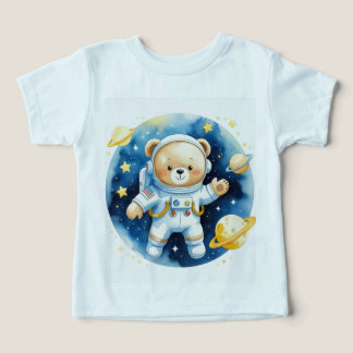 T-shirt pour tout-petit avec un ours astronaute sp