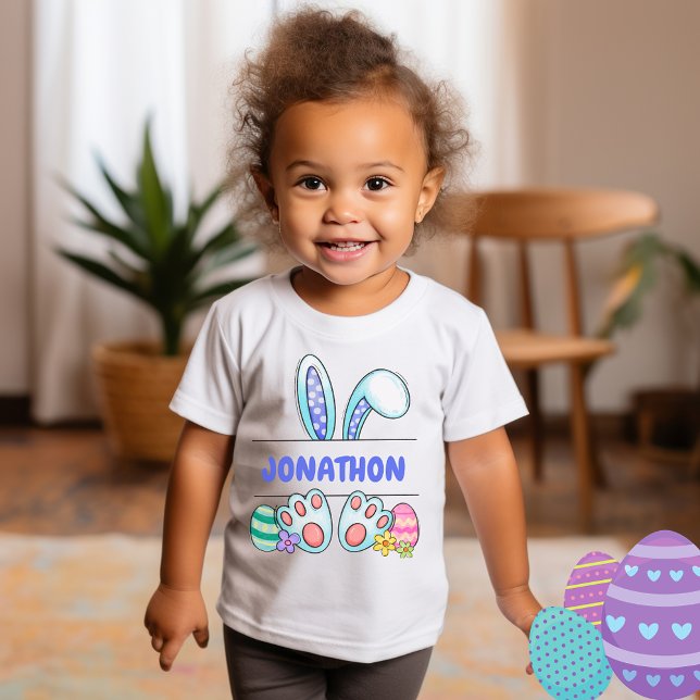 T-shirt pour tout-petit "Hobo Happy Easter Boy Bun (Créateur téléchargé)