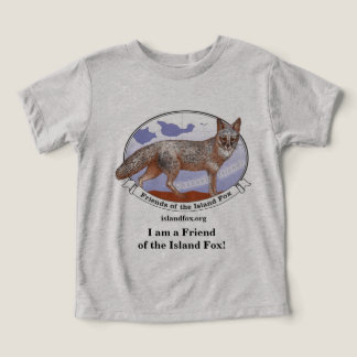 T-shirt pour tout-petit Island Fox Gris Logo délav