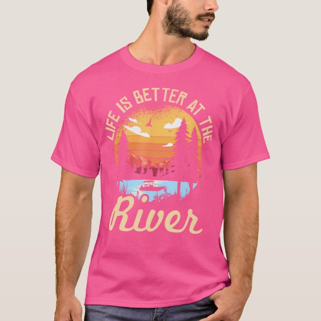 T-shirt Pour Un Camping De Rivière (Devant)