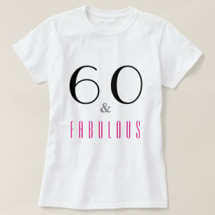 T-shirt pour une fête d'anniversaire de 60 ans '60