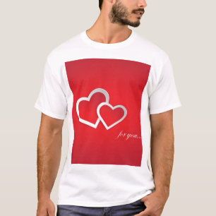 T-shirt Pour vous Valentine's Day Hearts Design
