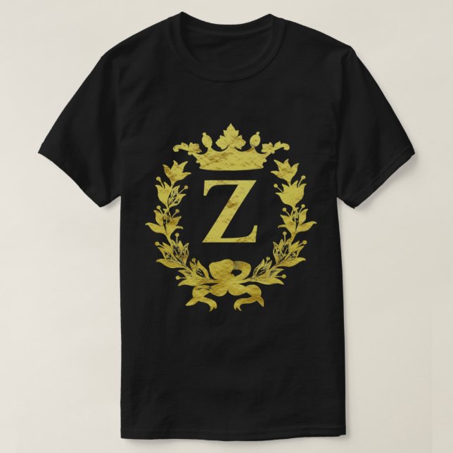 T-shirt Pour Zachary, Zoe, Zoey. La lettre Z monogramme, a (Design devant)
