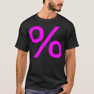 T-shirt Pourcentage - Magenta
