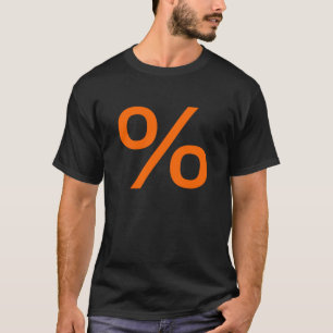 T-shirt Pourcentage (petit) - orange