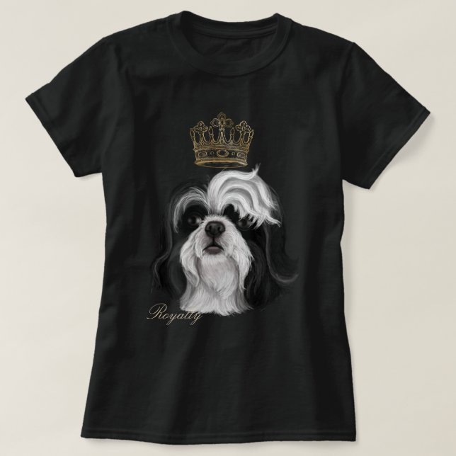T-shirt Pourcentage Shih Tzu (Design devant)