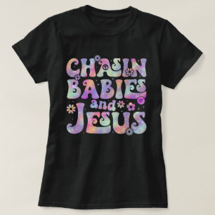 T-shirt Pourchasser Les Bébés Et Jésus Mère Chrétienne