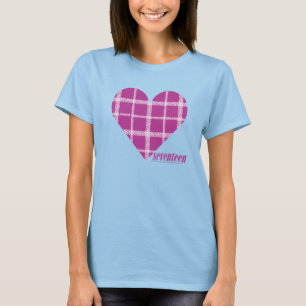 T-shirt Pourpre 2 de plaid