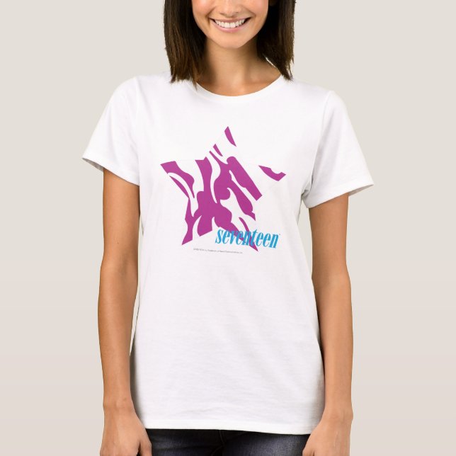 T-shirt Pourpre 4 de zèbre (Devant)
