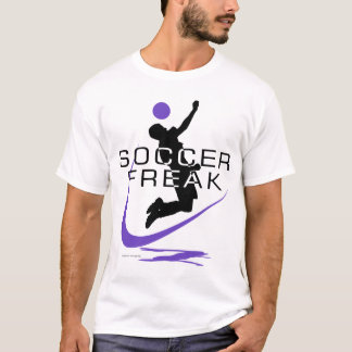 T-shirt pourpre anormal de garçons du football