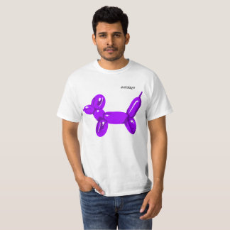 T-shirt Pourpre de chien de ballon