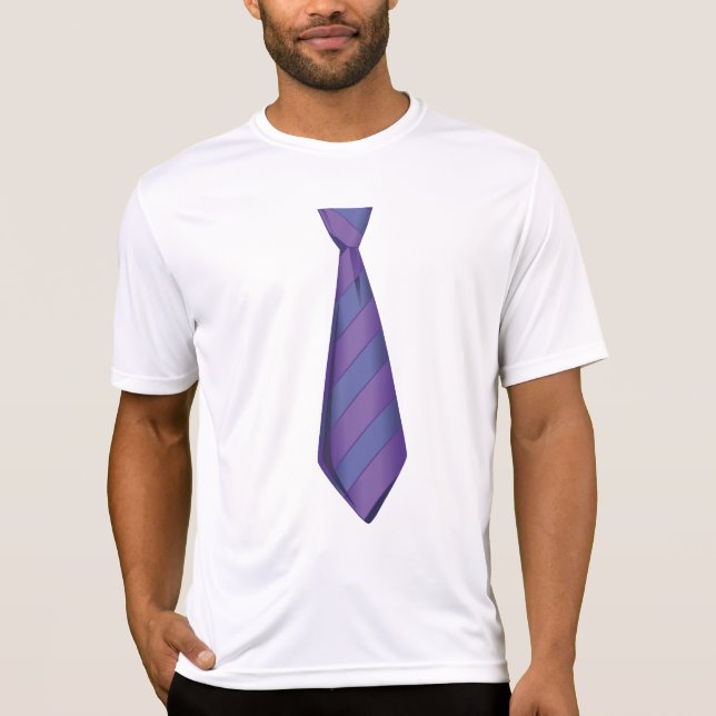 T-shirt pourpre de cravate (Devant)