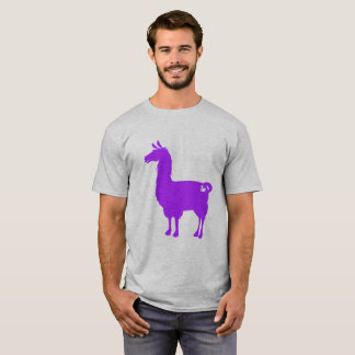 T-shirt pourpre de lama