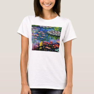 T-shirt pourpre de nénuphars de Monet
