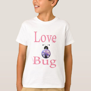 T-shirt pourpre d'insecte d'amour