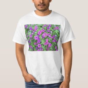 T-Shirt Pourpre Petunias Mens Value