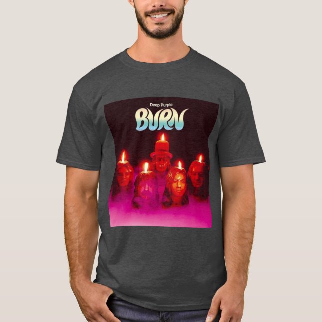 T-shirt pourpre profond rétro (Devant)