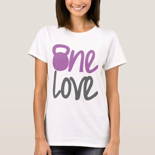 T-shirt Pourpre "un amour " (Devant)