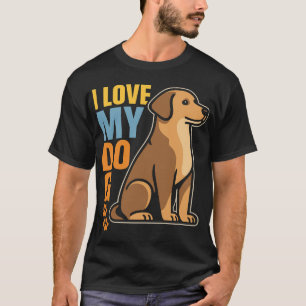 T-shirt Pourquoi j'aime mon chien � Conception chaleureuse