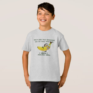 T-shirt pourquoi la banane va chez le médecin, un jeu de 