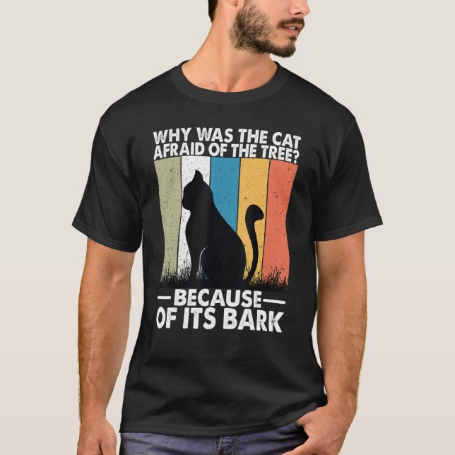 T-shirt Pourquoi Le Chat Avait-Il Peur De L'Arbre 1 (Devant)