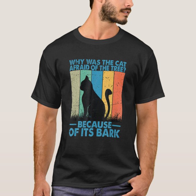 T-shirt Pourquoi le chat était-il effrayé par He Ree (Devant)