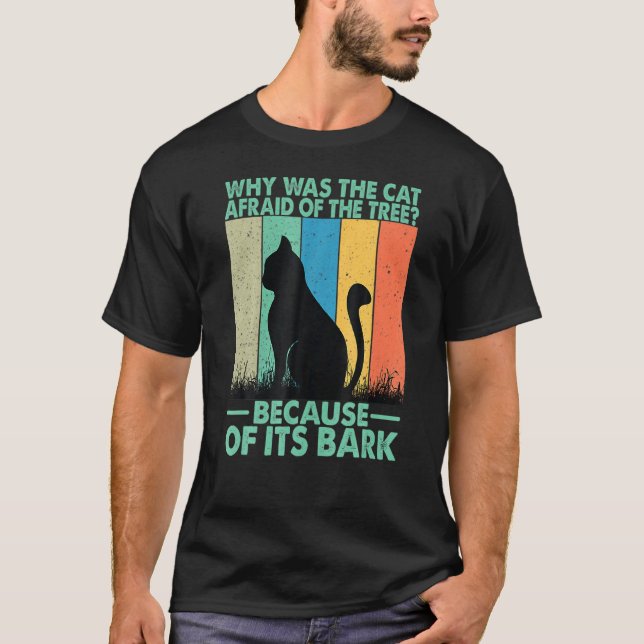 T-shirt Pourquoi le chat était-il effrayé par He Ree (Devant)