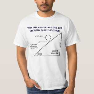 T-shirt Pourquoi Le Haggis A Une Jambe Plus Courte Que L'A