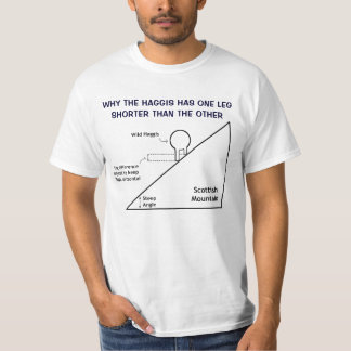 T-shirt Pourquoi Le Haggis A Une Jambe Plus Courte Que L'A