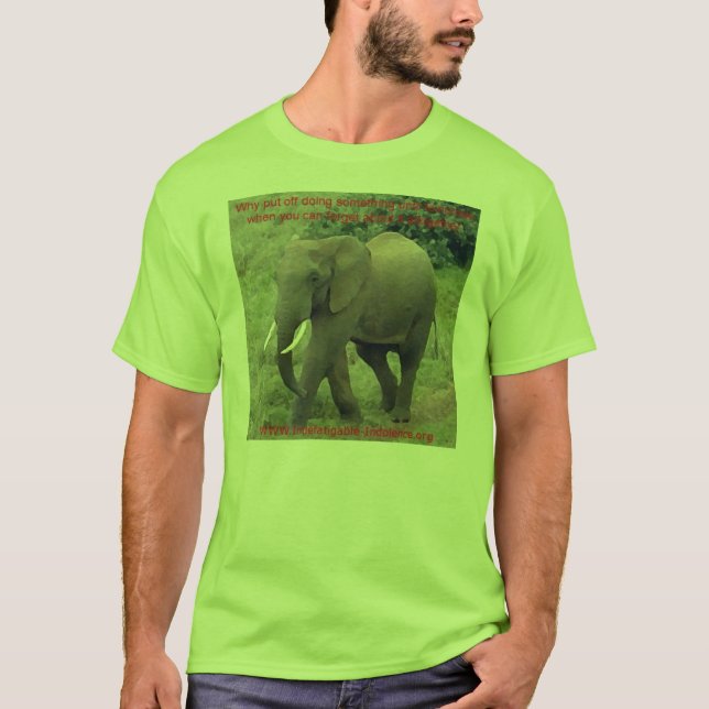 T-shirt Pourquoi mis éléphant 2 (Devant)