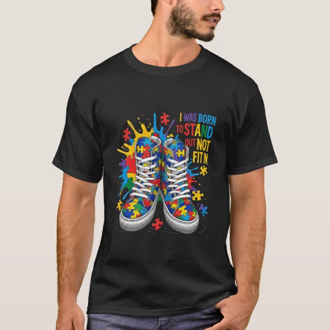 T-shirt Pourquoi s'adapter dans le puzzle de chaussure à s (Devant)