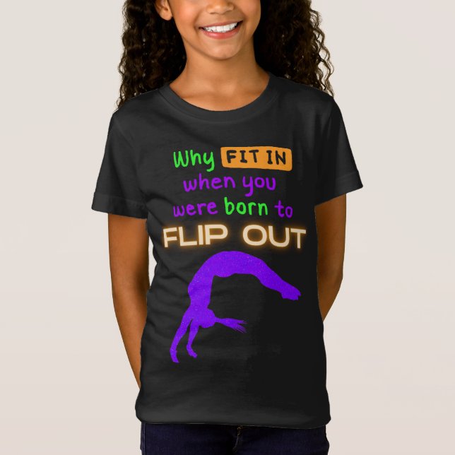 T-Shirt Pourquoi s'intégrer quand vous êtes né à Flip Out  (Devant)