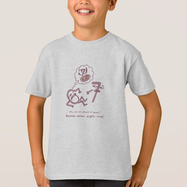 T-shirt Pourquoi Six avaient-ils peur de sept ? - Funky Nu (Devant)