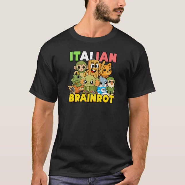 T-shirt Pourriture de cerveau italienne (Devant)