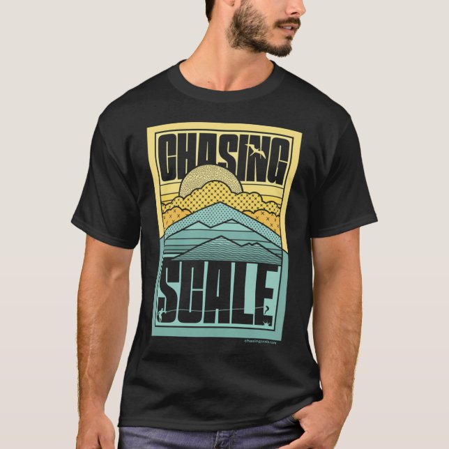 T-shirt Poursuite d'échelle : modèles de mouches (Devant)
