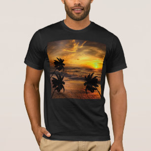 T-SHIRT POURSUITE DES COUCHERS DE SOLEIL PAYSAGE OCÉANIQUE
