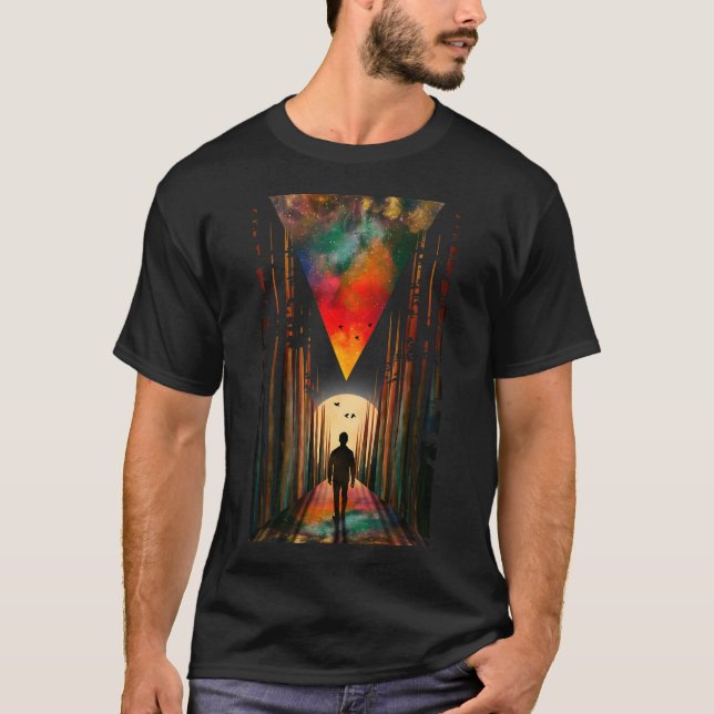 T-shirt Poursuite du coucher de soleil (Devant)