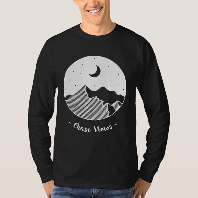 T-shirt Poursuite Vues Aventure Explorer  Camping (Devant)