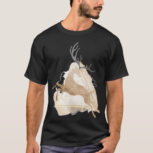 T-shirt Poursuivant de fesses de flétan. Création drôle de (Devant)