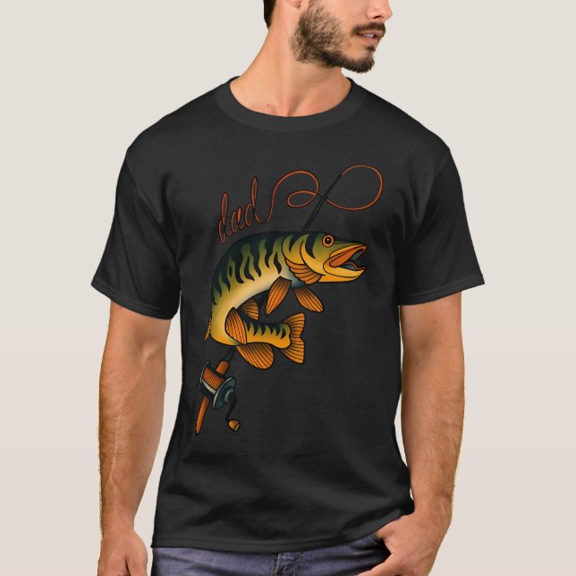 T-shirt Poursuivant de fesses de flétan. Création drôle de (Devant)