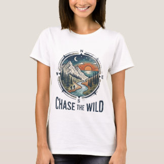 T-shirt Poursuivez la vie sauvage, explorez le monde T-Shi