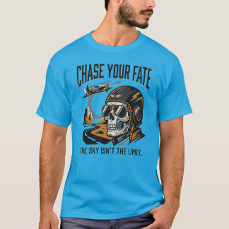 T-shirt Poursuivez Votre Destin Pilote Aviation Motivation