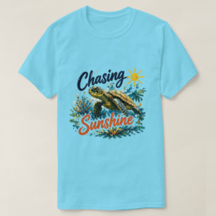 T-shirt Poursuivre la lumière du soleil Graphique mignon