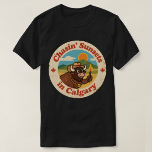 T-shirt Poursuivre les couchers de soleil_ Inspiré de la p