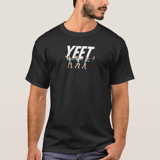 T-shirt Pourtant, Un Bébé Professionnel Jetant Yeet Ce Béb (Devant)