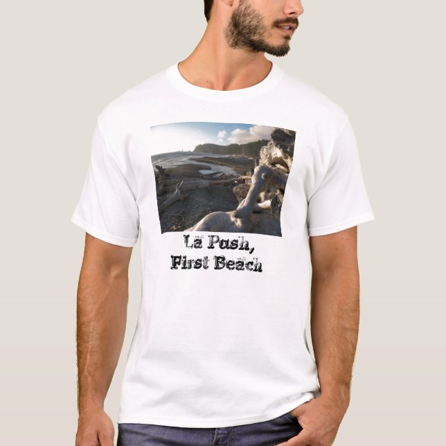 T-shirt Poussée de La, première plage (Devant)
